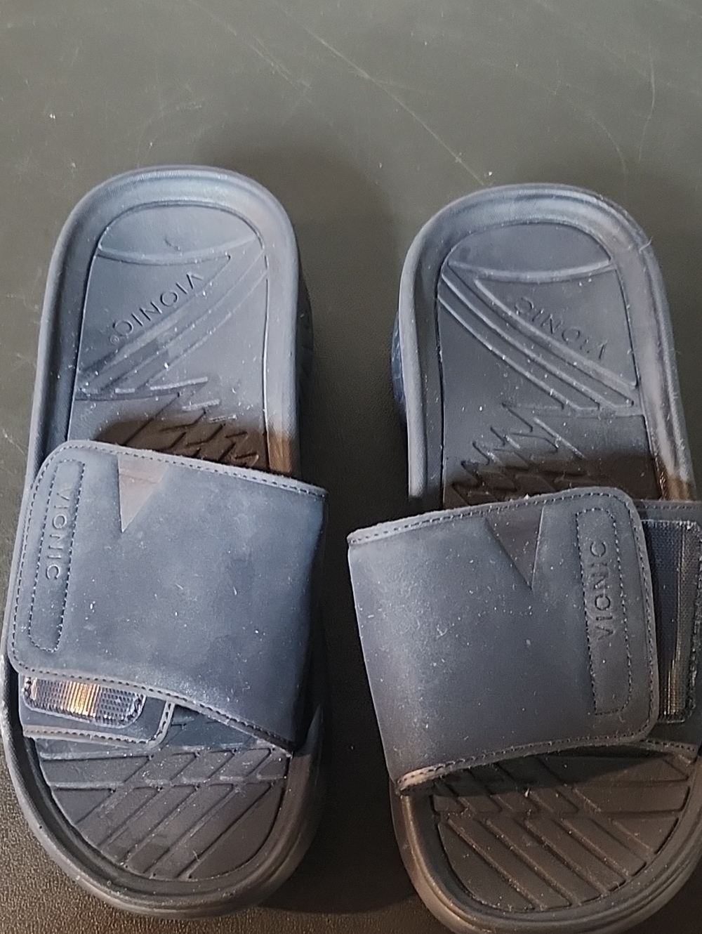 Black Adjustable Slide Sandals
